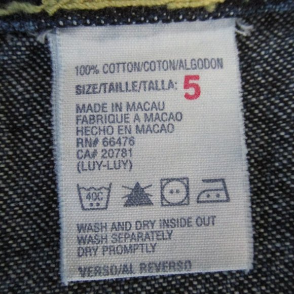 TOMMY HILFIGER WOMENS JUNIORS SIZE 5 SKIRT DARK BLUE JEAN DENIM SHORT SHIRT TAIL - Picture 8 of 10